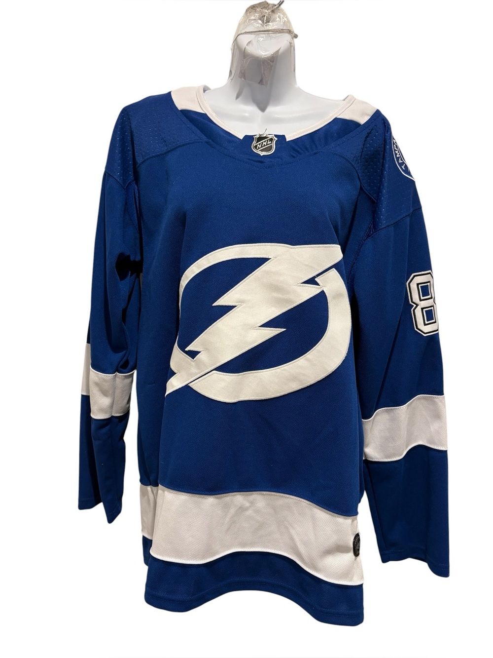 ADIDAS NHL Tampa Bay Lightning Jersey Nikita Kucherov #86 Blue White Size 46 Sm